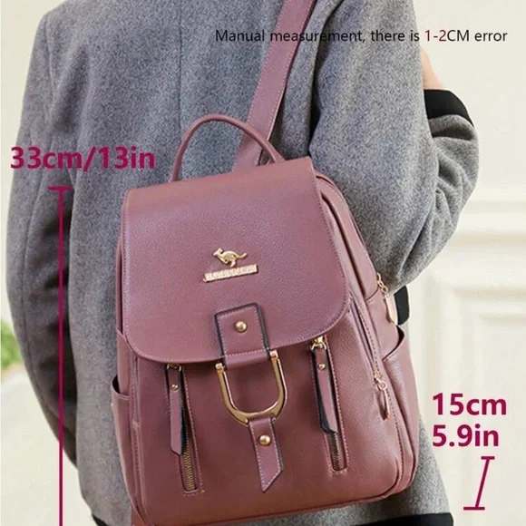 Beautiful nwt purple backpack/purse - Picture 5 of 6